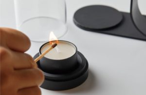 Lei – non electric aroma diffuser – 電源は一切使わずに、ロウソクの火を熱源として微風を起こし、香りを届ける